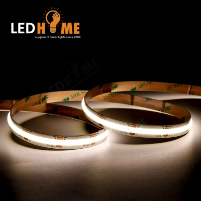 LEDHOME CCT COB Strip Light 608led/m 10mm 24watts Input 24v Tunable white LED Light Strips